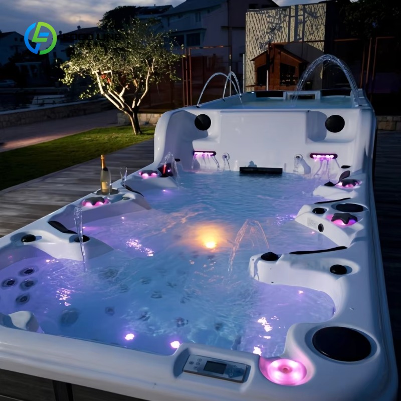 Spa Wellness Resorts - Dostosowany, komercyjny dwustrefowy basen hydromasażowy i
